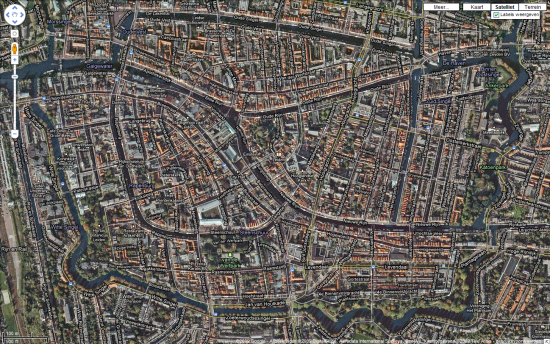 Leiden, kaart Leiden, kaart