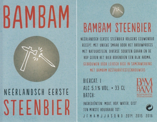 BamBam Steenbier, etiket 2014