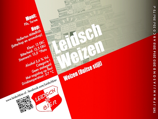 Leidsch Weizen, etiket 2013